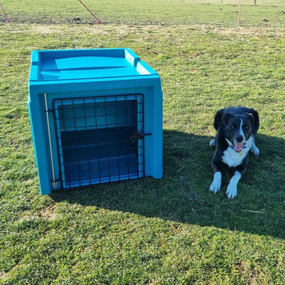 vehicle dog restraint Ute dog box ute dog kennel Ute dog boxtruck dog boxplastic dog box durable dog box Blue Front